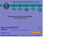 Desktop Screenshot of cheviotwestwoodkiwanis.com